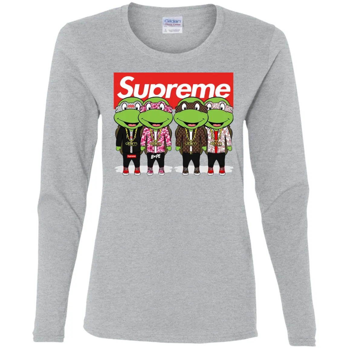 Supreme Turtle T-shirt Women Long Sleeve Shirt