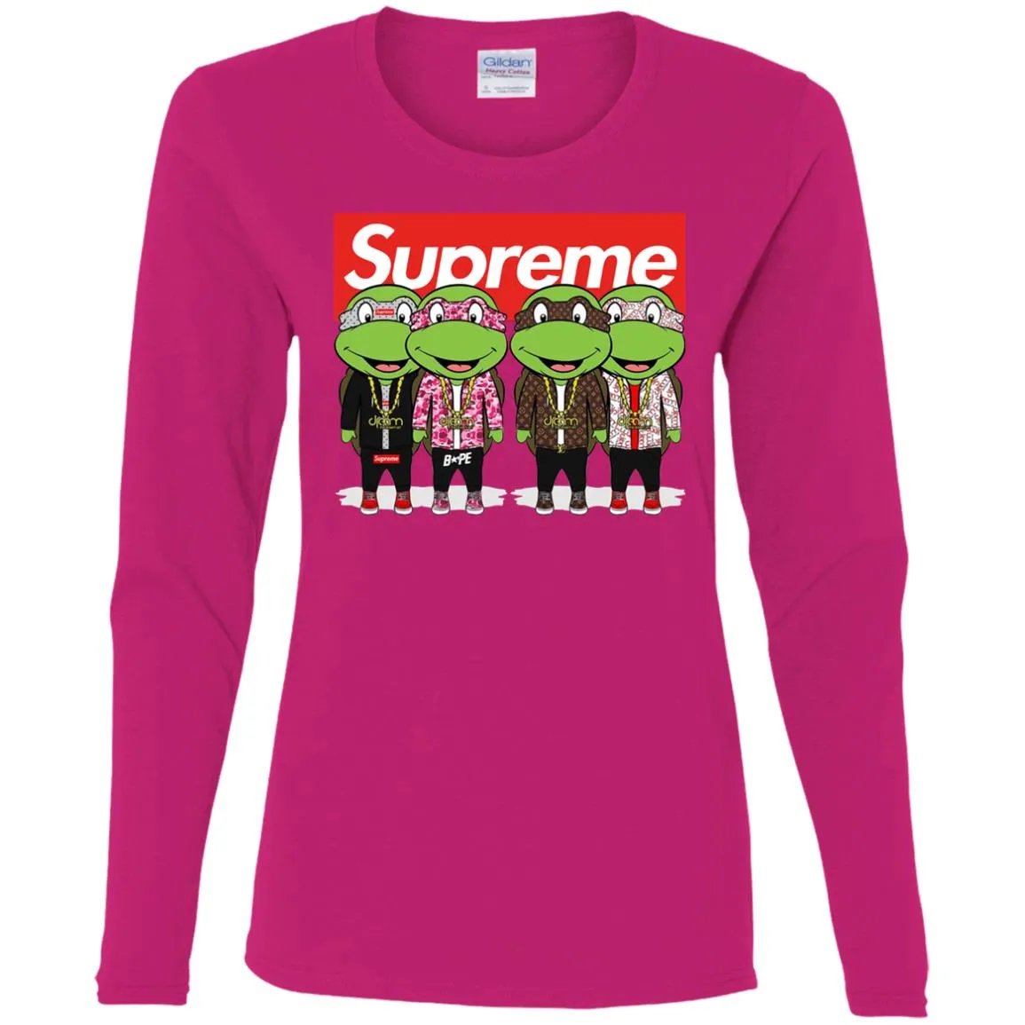 Supreme Turtle T-shirt Women Long Sleeve Shirt