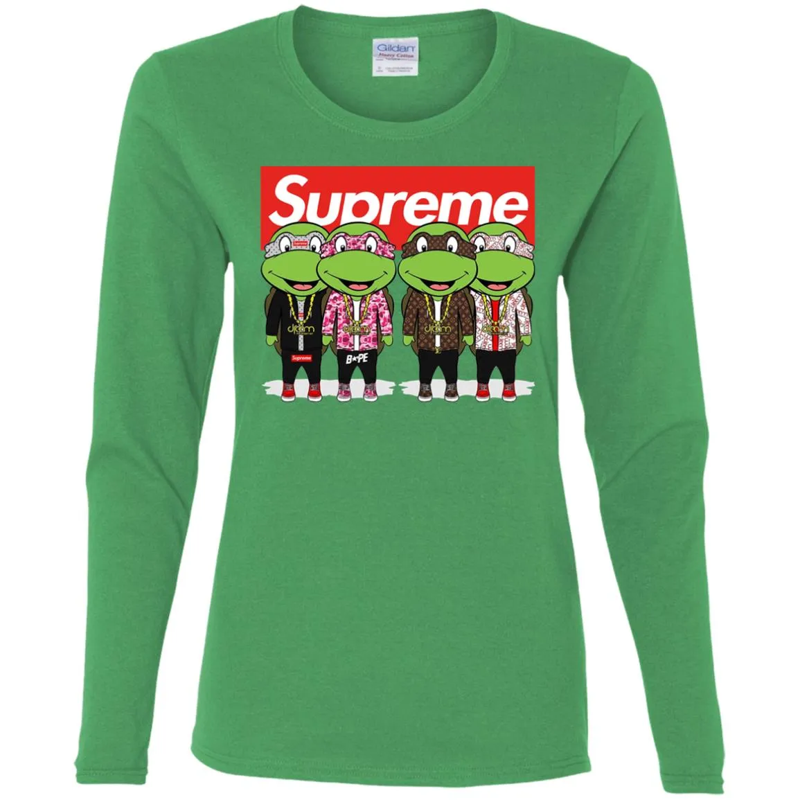 Supreme Turtle T-shirt Women Long Sleeve Shirt