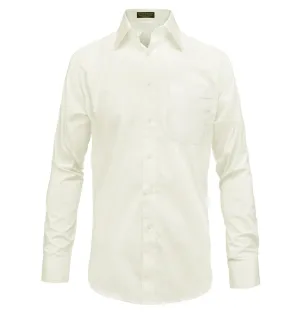 The Essential Solid Ivory Men's Dress Shirt