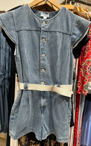 THE KORNER DENIM ROMPER