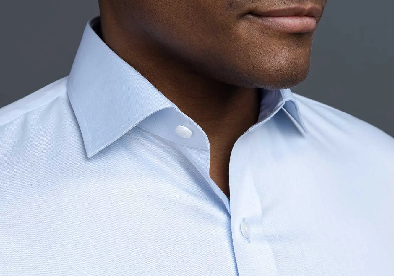 The Light Blue Adler Fine Twill Custom Shirt