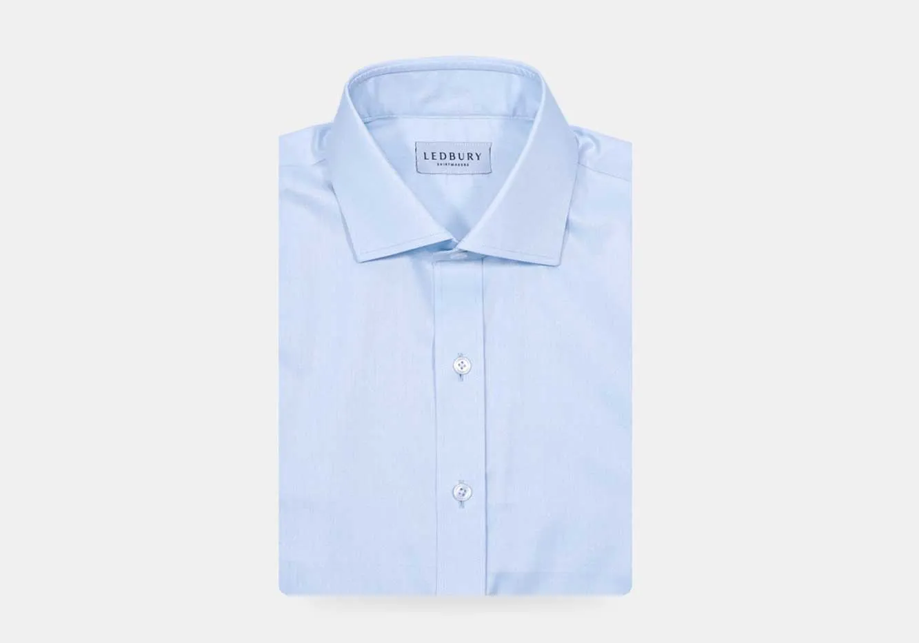 The Light Blue Adler Fine Twill Custom Shirt