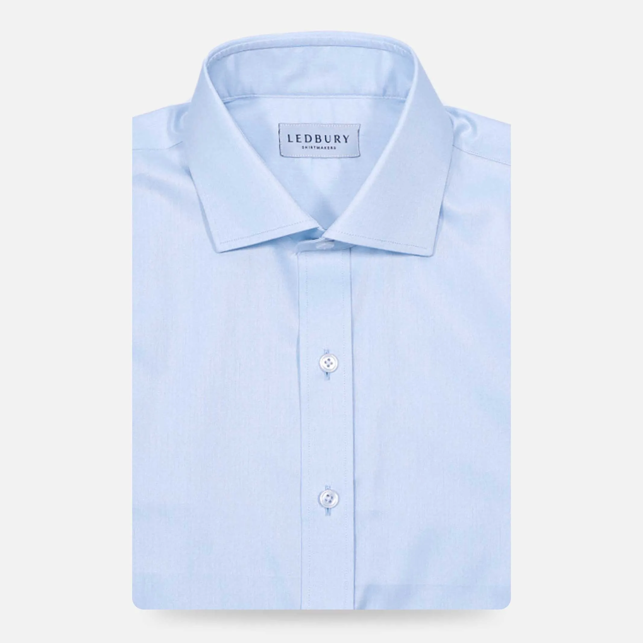 The Light Blue Adler Fine Twill Custom Shirt