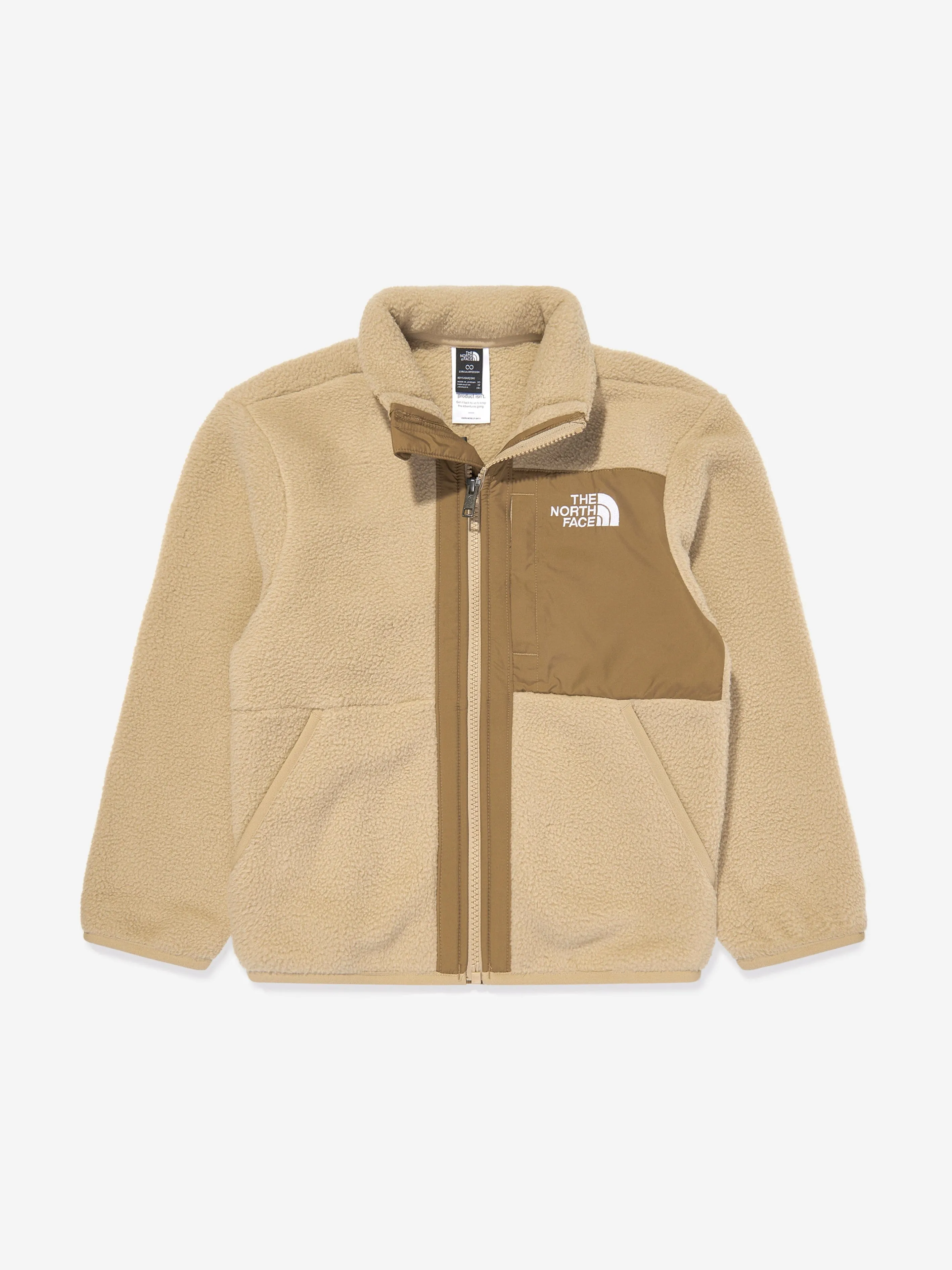 The North Face Boys Yumiori Fleece Full Zip Jacket in Beige