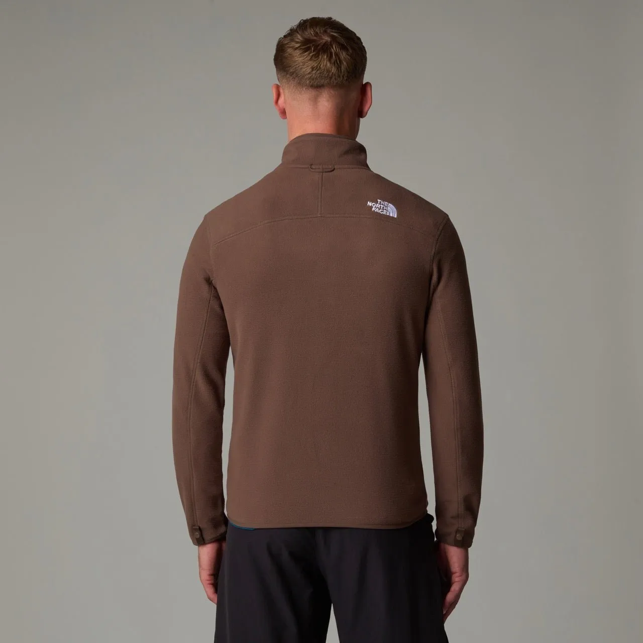 The North Face Men's 100 Glacier ¼ Zip Fleece Brown