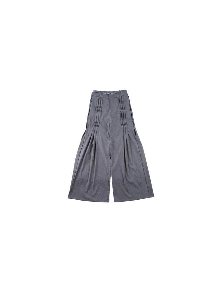 TIE ROPE low waist mopping trousers