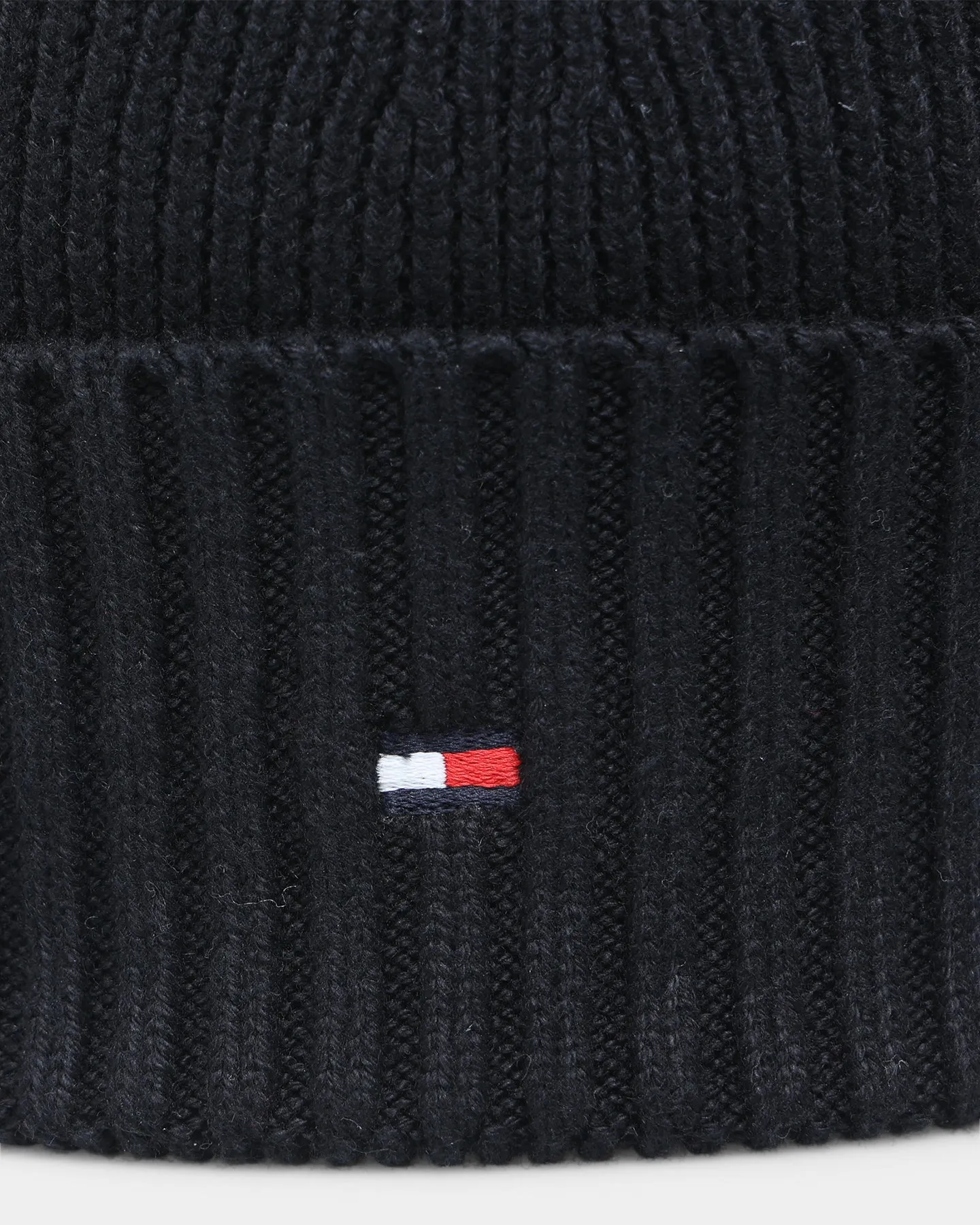 Tommy Jeans Essential Rib Short Beanie Black