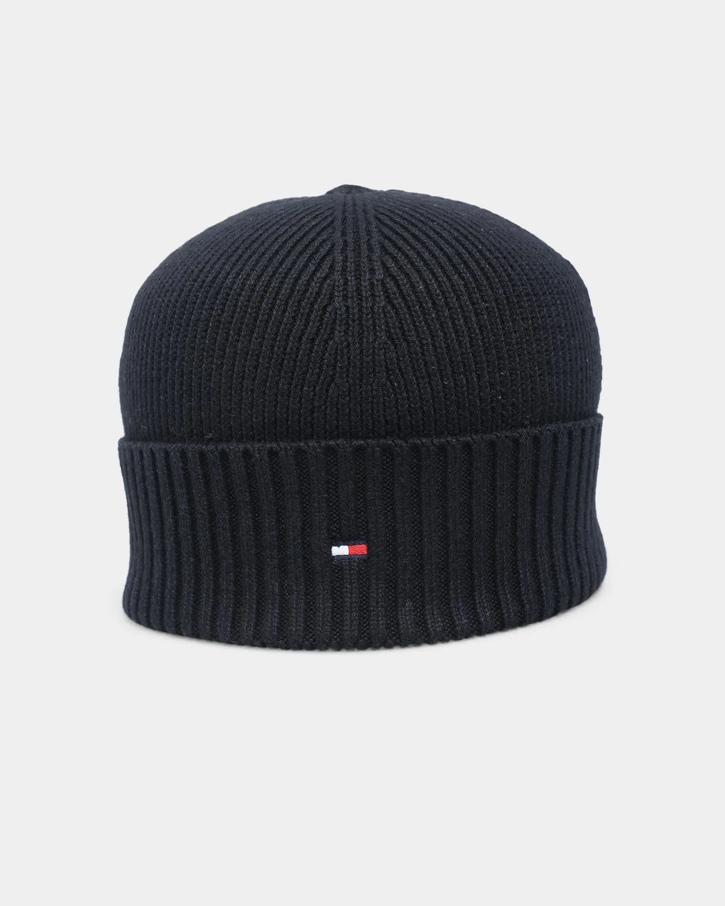 Tommy Jeans Essential Rib Short Beanie Black