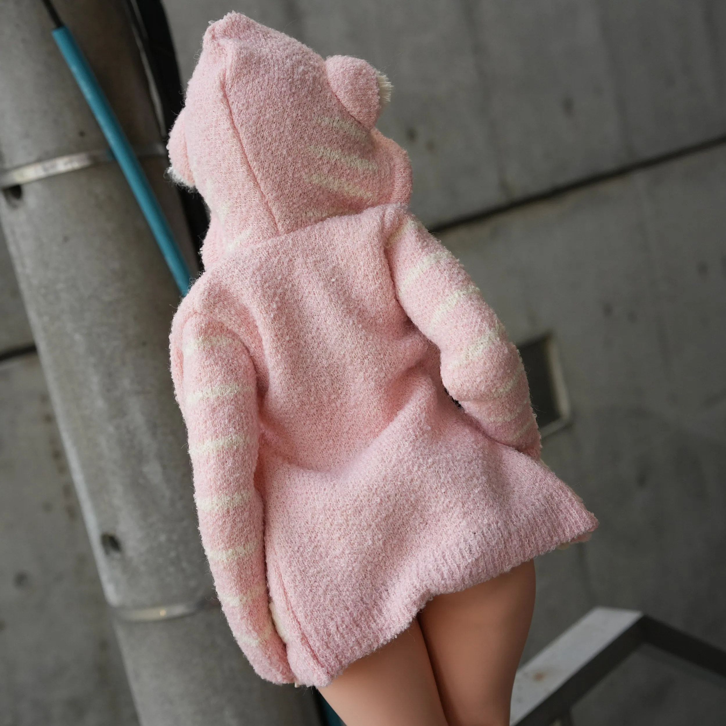 Tora Knit Cardigan (Pink) [Pear Body]