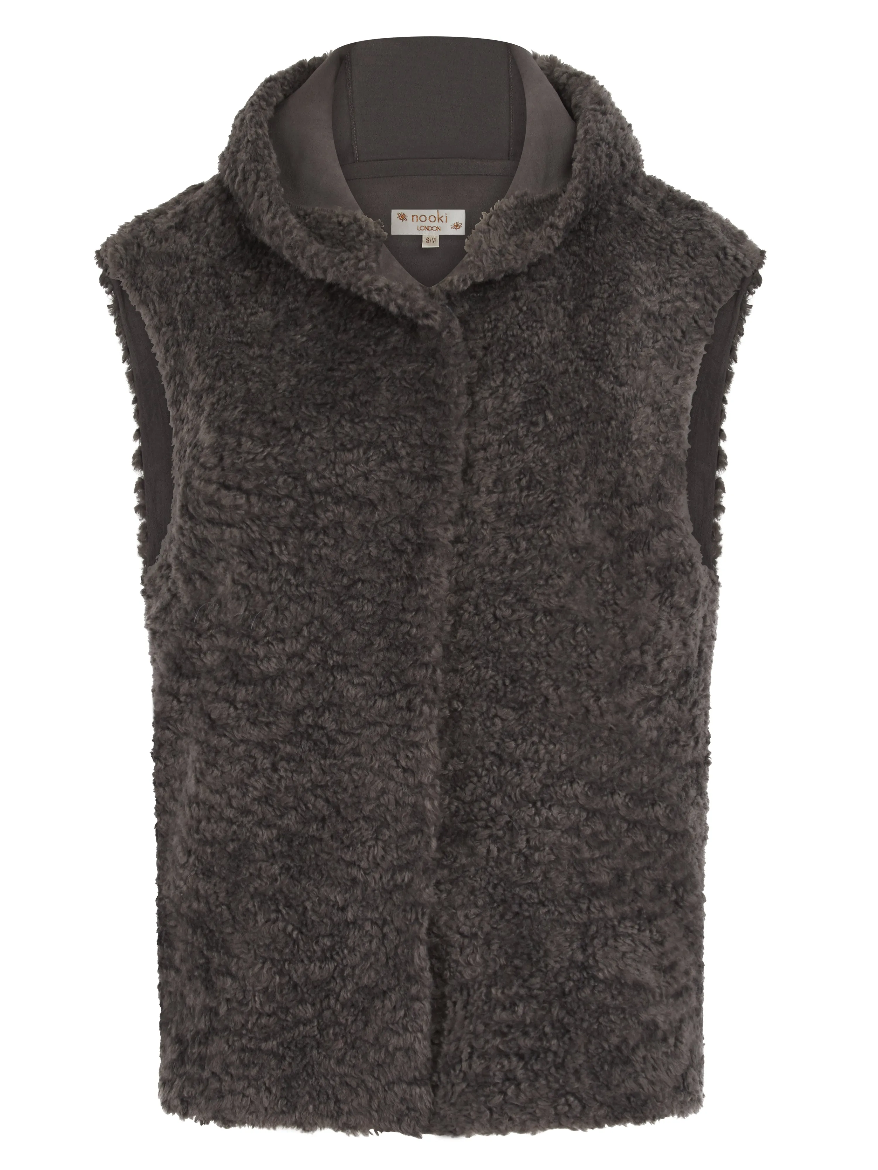 TRINITY GILET IN CHARCOAL