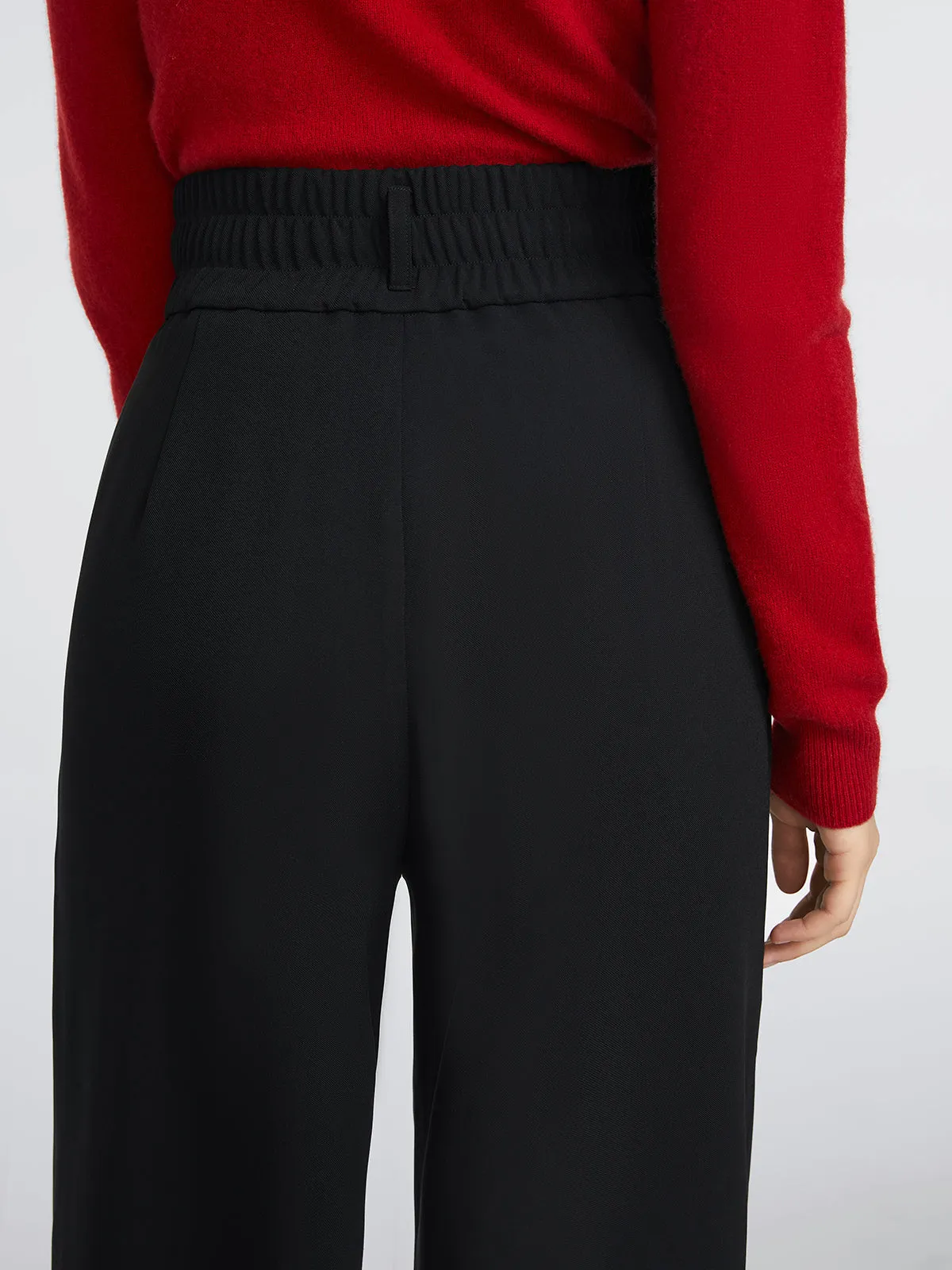 Two-Button High Waist Pants