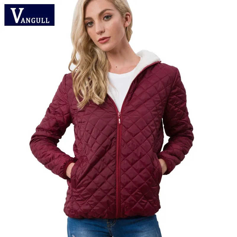 VenusFox Parkas hooded basic jackets Winter Coats