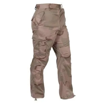 Vintage Style Camo Paratrooper Fatigue Pants