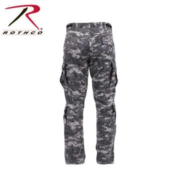 Vintage Style Camo Paratrooper Fatigue Pants