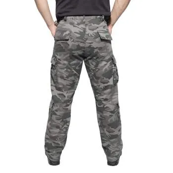 Vintage Style Camo Paratrooper Fatigue Pants