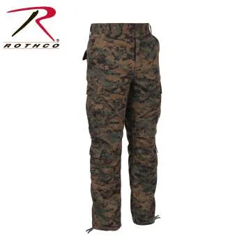 Vintage Style Camo Paratrooper Fatigue Pants