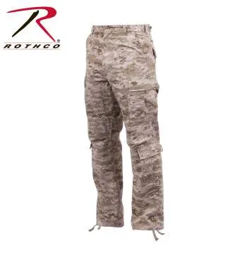 Vintage Style Camo Paratrooper Fatigue Pants