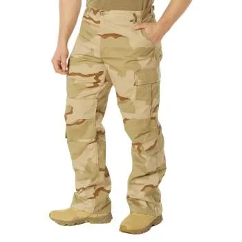 Vintage Style Camo Paratrooper Fatigue Pants