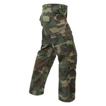 Vintage Style Camo Paratrooper Fatigue Pants