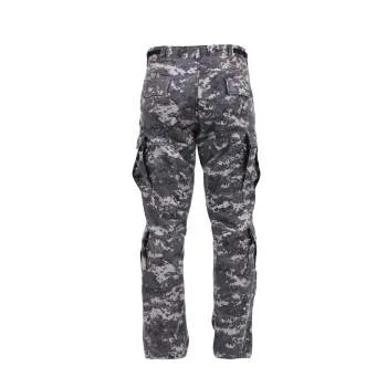 Vintage Style Camo Paratrooper Fatigue Pants