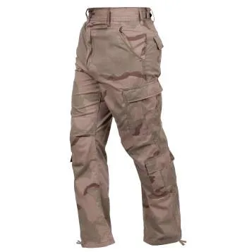 Vintage Style Camo Paratrooper Fatigue Pants