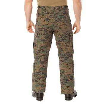 Vintage Style Camo Paratrooper Fatigue Pants