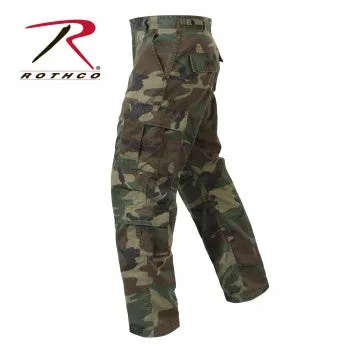 Vintage Style Camo Paratrooper Fatigue Pants