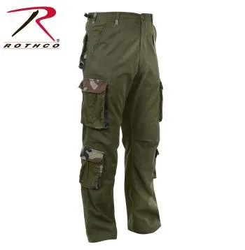 Vintage Style Camo Paratrooper Fatigue Pants