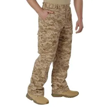 Vintage Style Camo Paratrooper Fatigue Pants