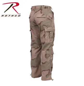 Vintage Style Camo Paratrooper Fatigue Pants