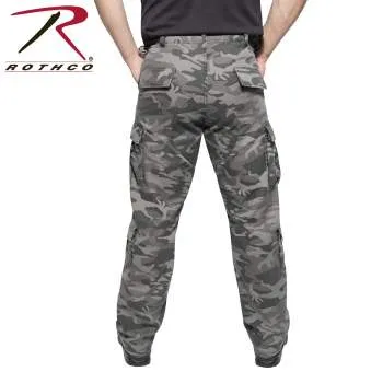 Vintage Style Camo Paratrooper Fatigue Pants