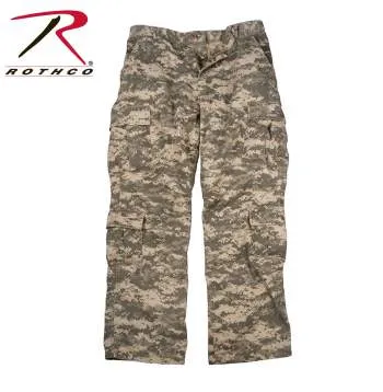 Vintage Style Camo Paratrooper Fatigue Pants