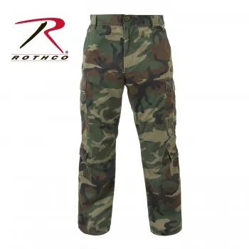 Vintage Style Camo Paratrooper Fatigue Pants