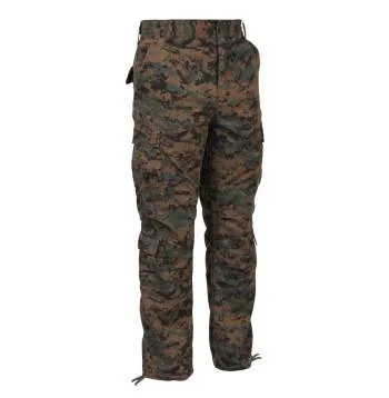 Vintage Style Camo Paratrooper Fatigue Pants