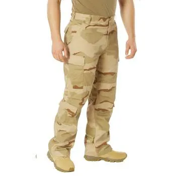 Vintage Style Camo Paratrooper Fatigue Pants