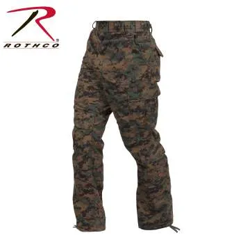 Vintage Style Camo Paratrooper Fatigue Pants