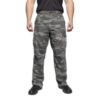 Vintage Style Camo Paratrooper Fatigue Pants