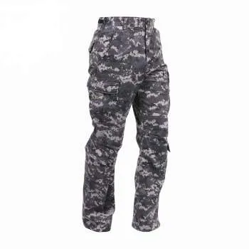 Vintage Style Camo Paratrooper Fatigue Pants