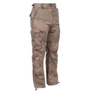 Vintage Style Camo Paratrooper Fatigue Pants