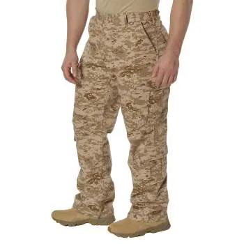 Vintage Style Camo Paratrooper Fatigue Pants