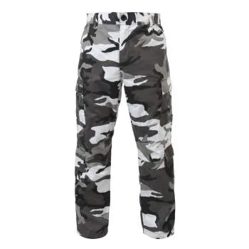 Vintage Style Camo Paratrooper Fatigue Pants