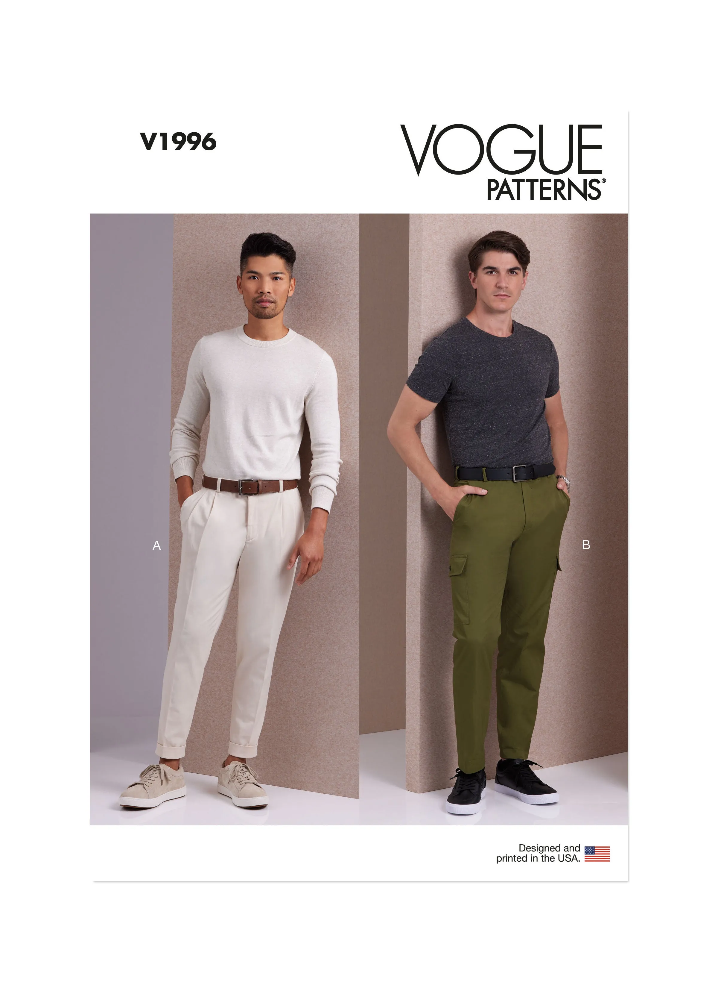 Vogue Pattern V1996 Men/Boy Skirt/Pants