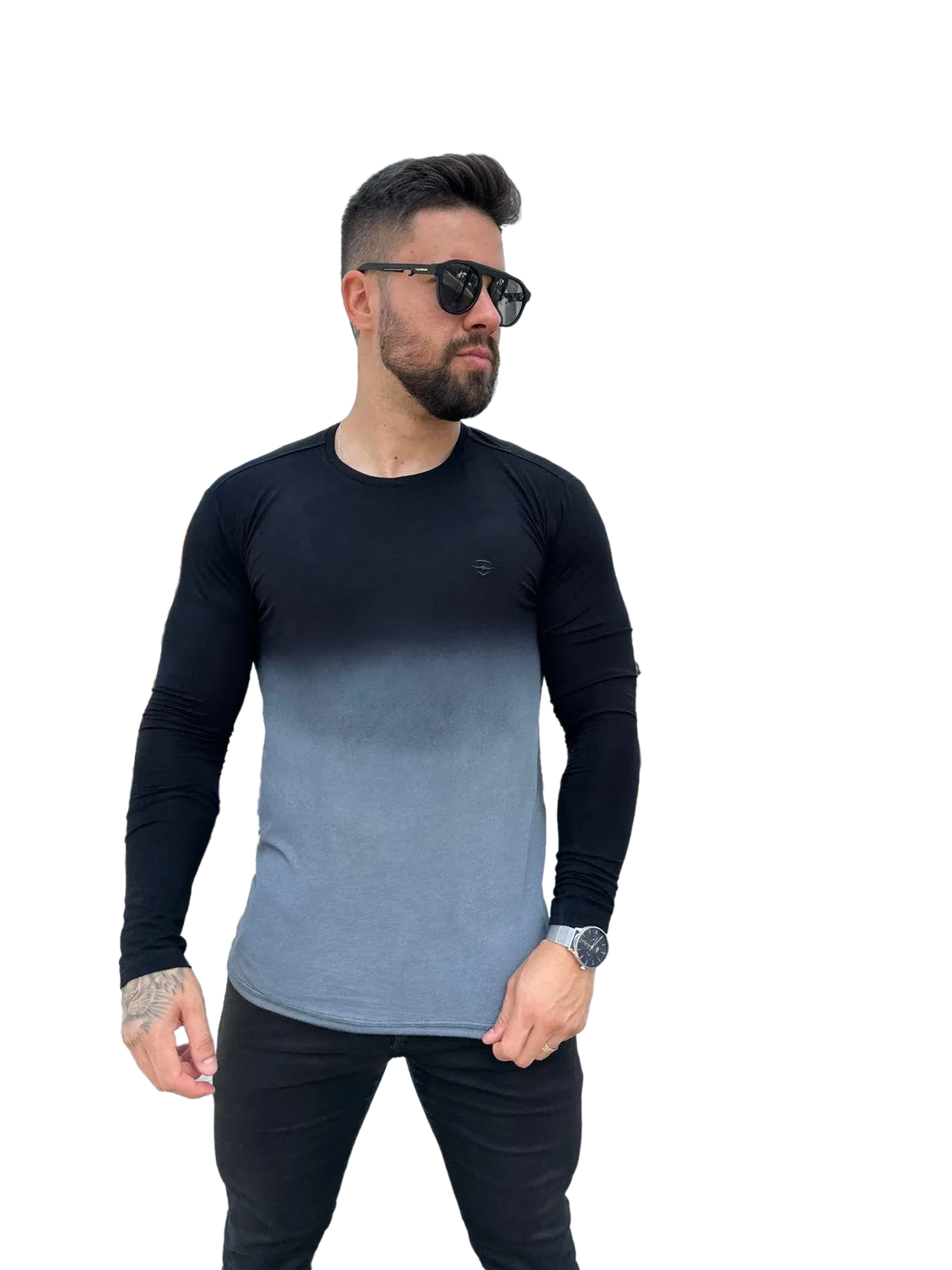 Volar Men's Long Sleeve Gradient Shirt 1440 B