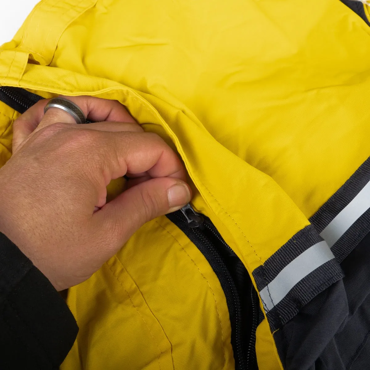 Water Proof Zip-Off Sleeve Bike Patrol Jacket with Removable Liner