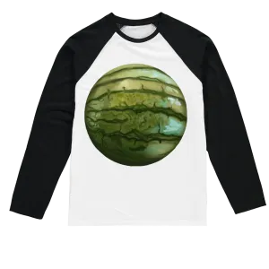 Watermelon Sublimation Baseball Long Sleeve T-Shirt