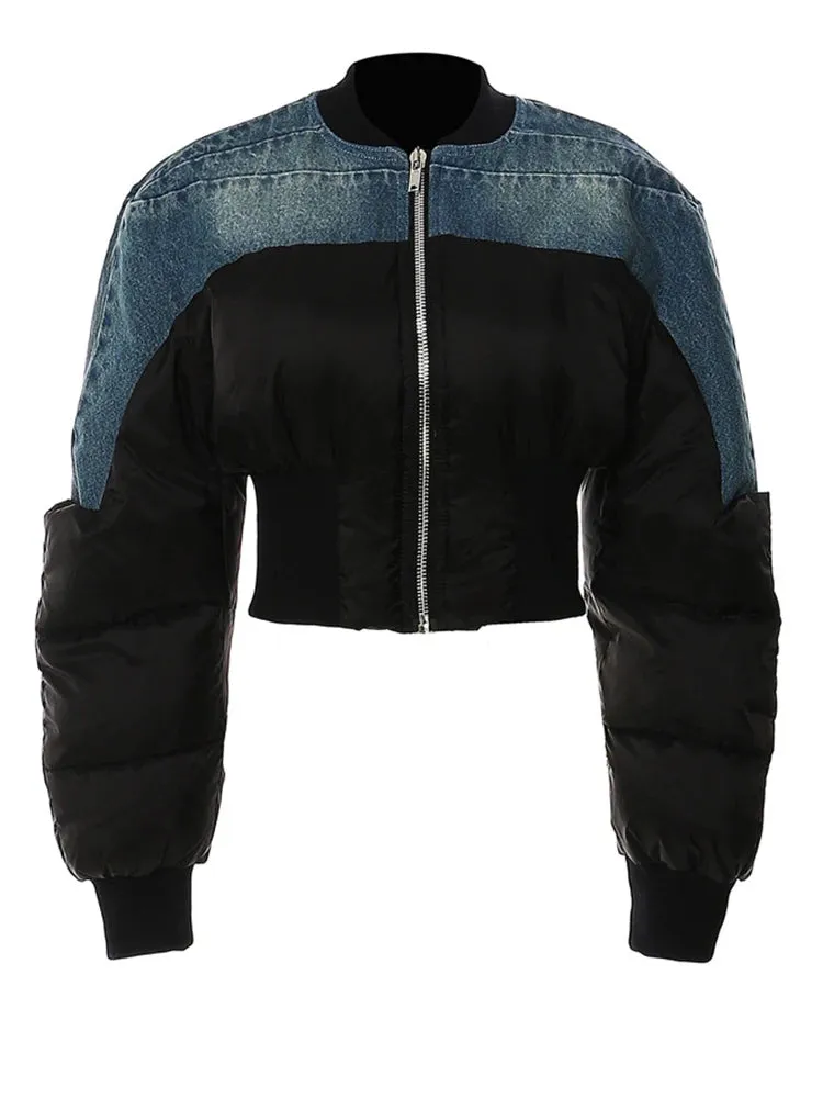 Women's Bridget Cropped Denim Parka Jacket