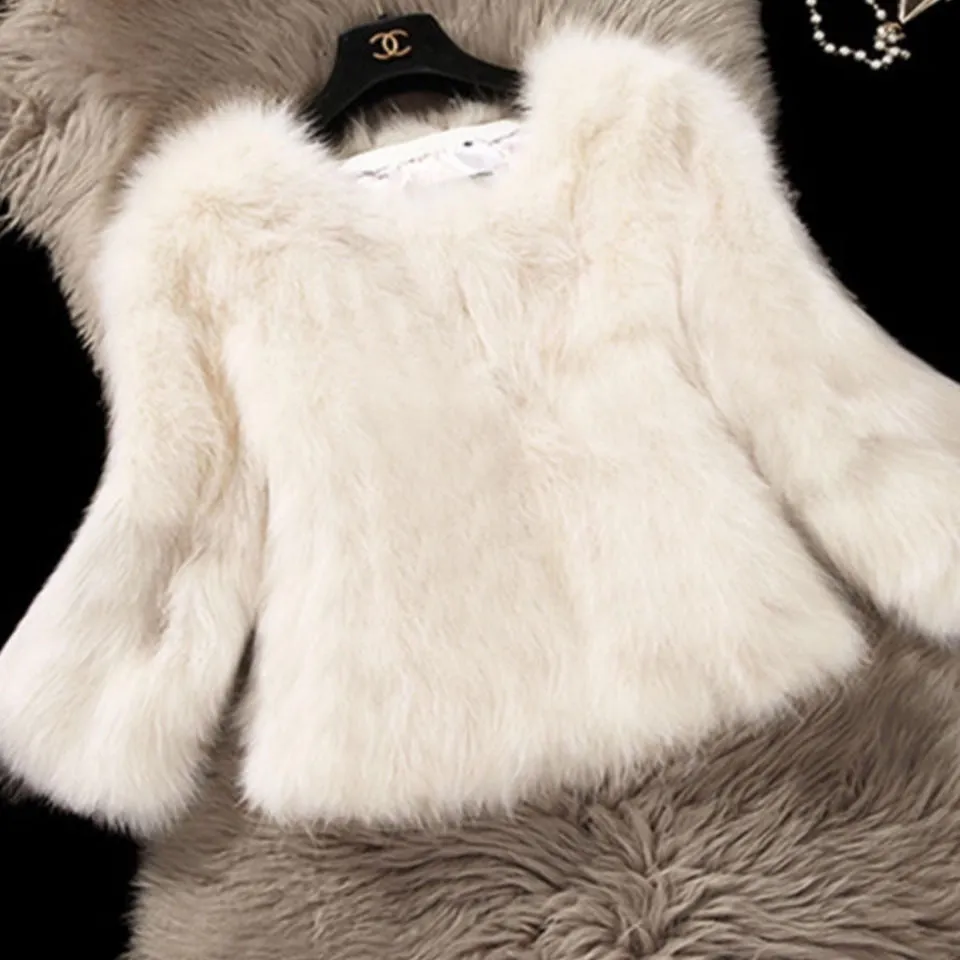 Women's Fur Coat With Fox Fur