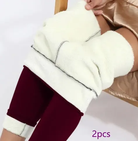 Women's Wool High Waist Elasticity Leggings