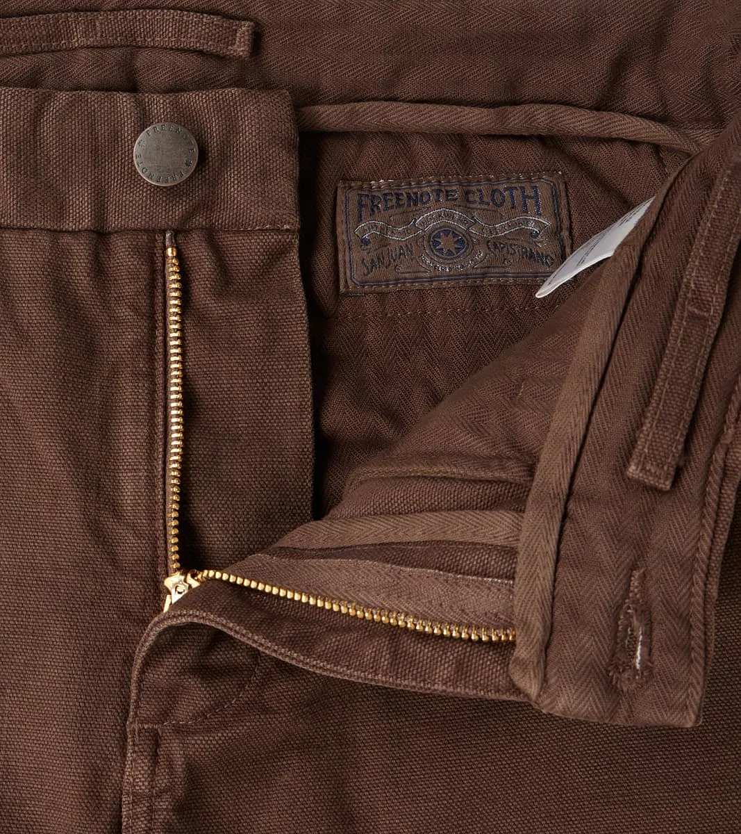 Workers Chino - 14oz Japanese Military Canvas - Bark